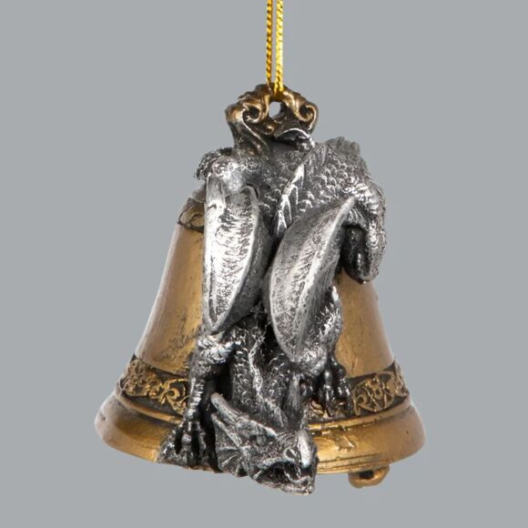 Humdinger the Bell Ringer Gothic Dragon Holiday Ornament - Picture 4 of 6